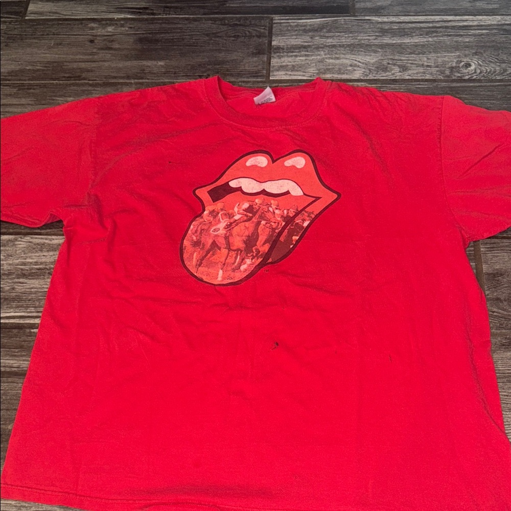 the Rolling Stones Red Tongue Logo Graphic Tee
